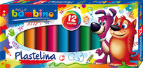 Plastelina 12 kolorów Bambino