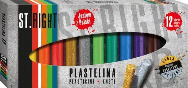 Фото - Творчість і рукоділля Plastelina 12 kolorów ST.RIGHT