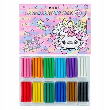 Plastelina 12 Kolorów Szkolna Dla Dzieci Hello Kitty Kite - KITE