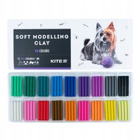 Plastelina 18 Kolorów Szkolna Dla Dzieci do prac plastycznych Kite