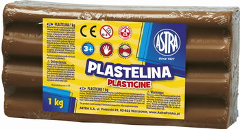 Plastelina Astra 1 kg brązowa - Astra