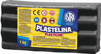 Plastelina Astra 1 kg czarna - Astra