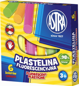 Plastelina Astra fluorescencyjna 6 kolorów - Astra