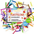 Plastelina duży zestaw dla dzieci 24 kolory do zabawy kreatywnej wyklejania - Creative Deco