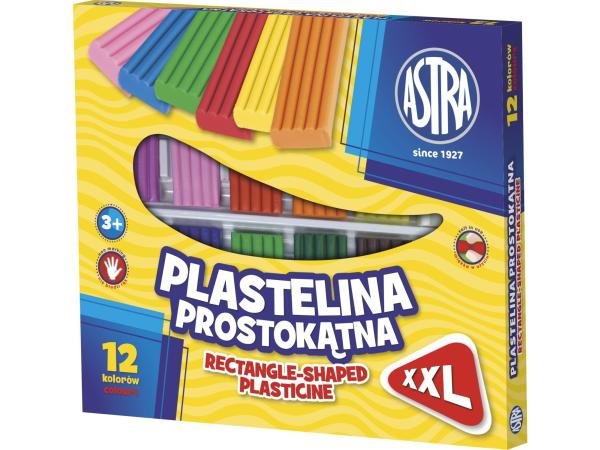 Фото - Творчість і рукоділля Plastelina prostokątna, 12 kolorów