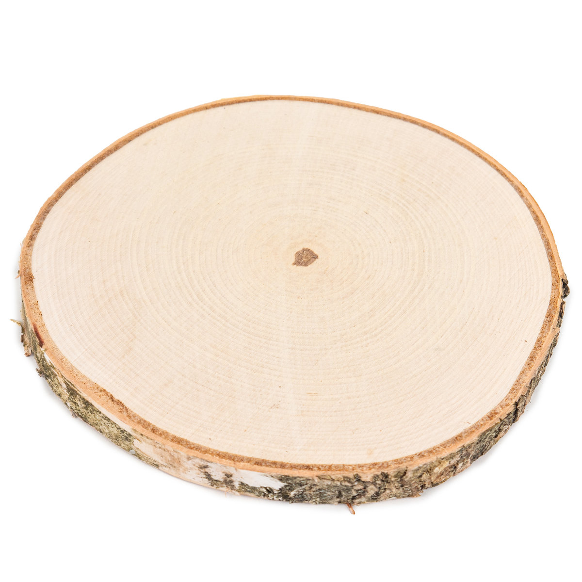 PLASTER DREWNA BRZOZOWY NATURALNY SZLIFOWANY KRĄŻEK Z KORĄ 25 cm - Inna ...