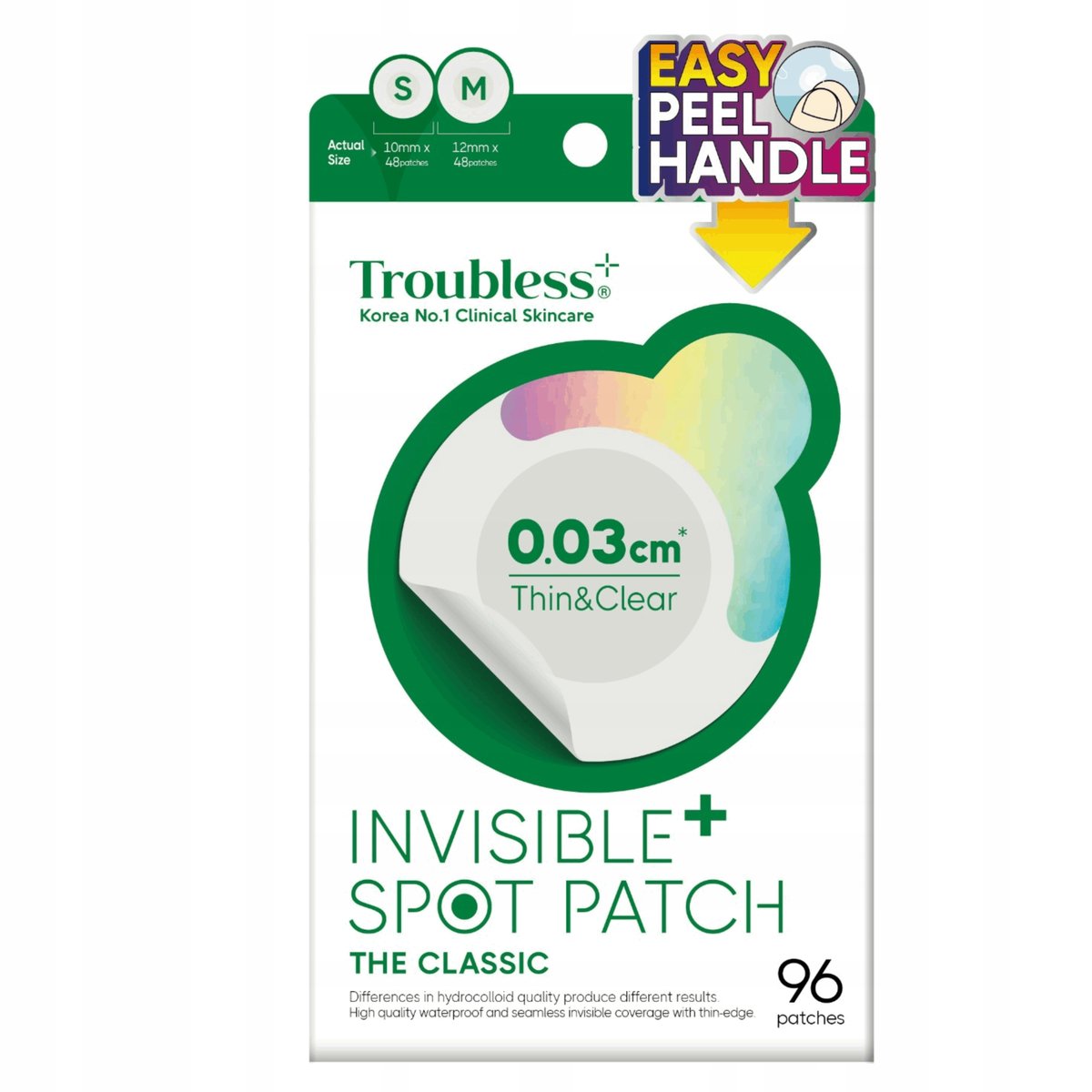 Empik Plasterki punktowe Troubless, 96 sztuk, na wypryski