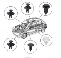 Plastikowe nity, kołki samochodowe Zestaw- 100szt