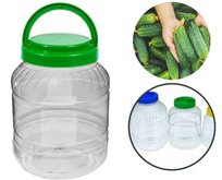 Plastikowy Słoik Słój z rączką PET 3 L na Ogórki Elko