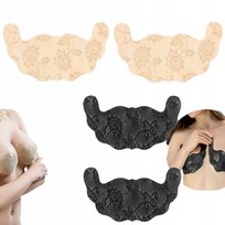 Plastry Na Piersi Beżowe Czarne Samoprzylepne Delikatne Dla Skóry