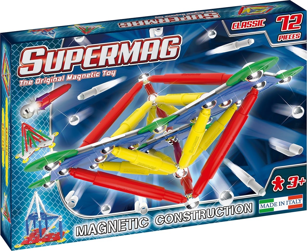 Plastwood, klocki magnetyczne Supermag Classic Primary