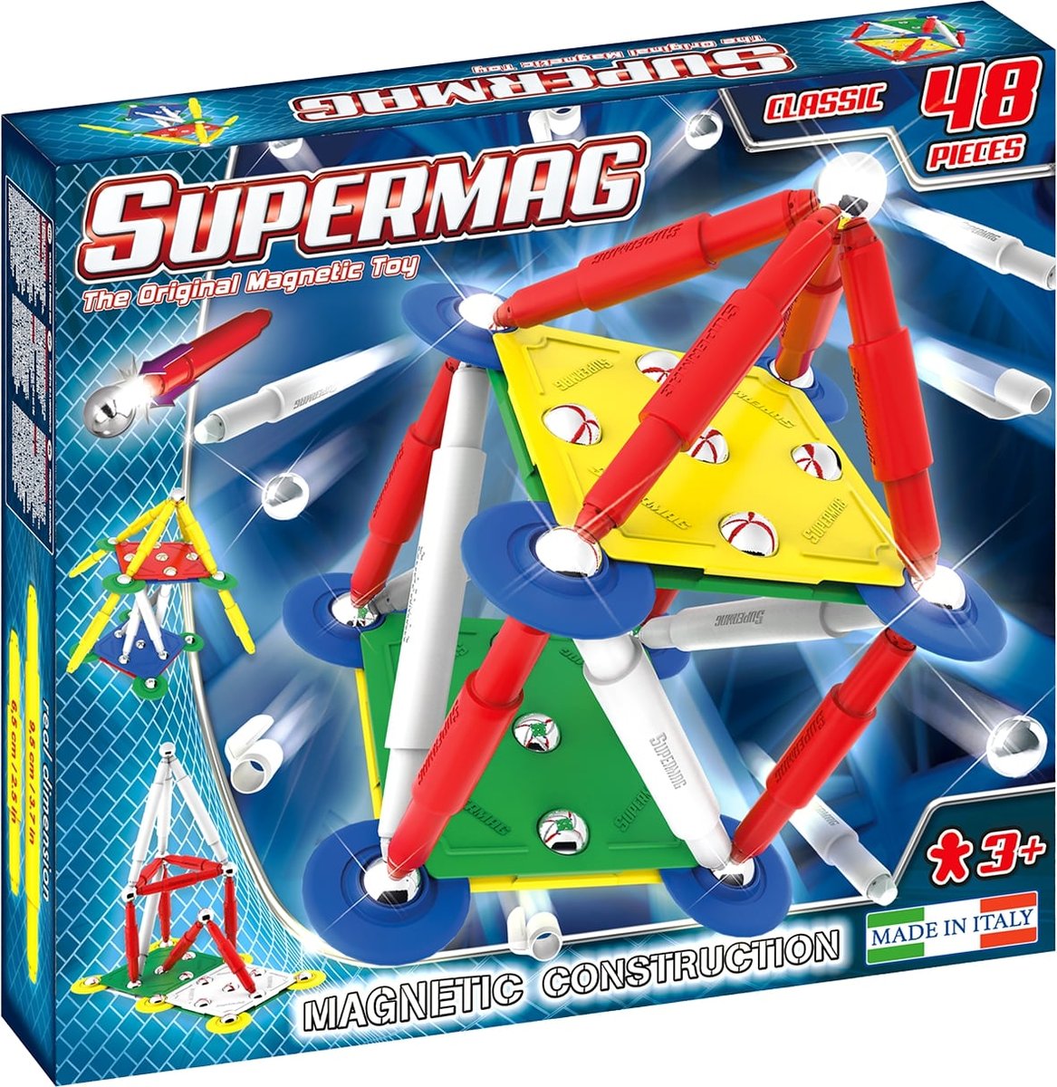 Plastwood, klocki magnetyczne Supermag Classic Primary