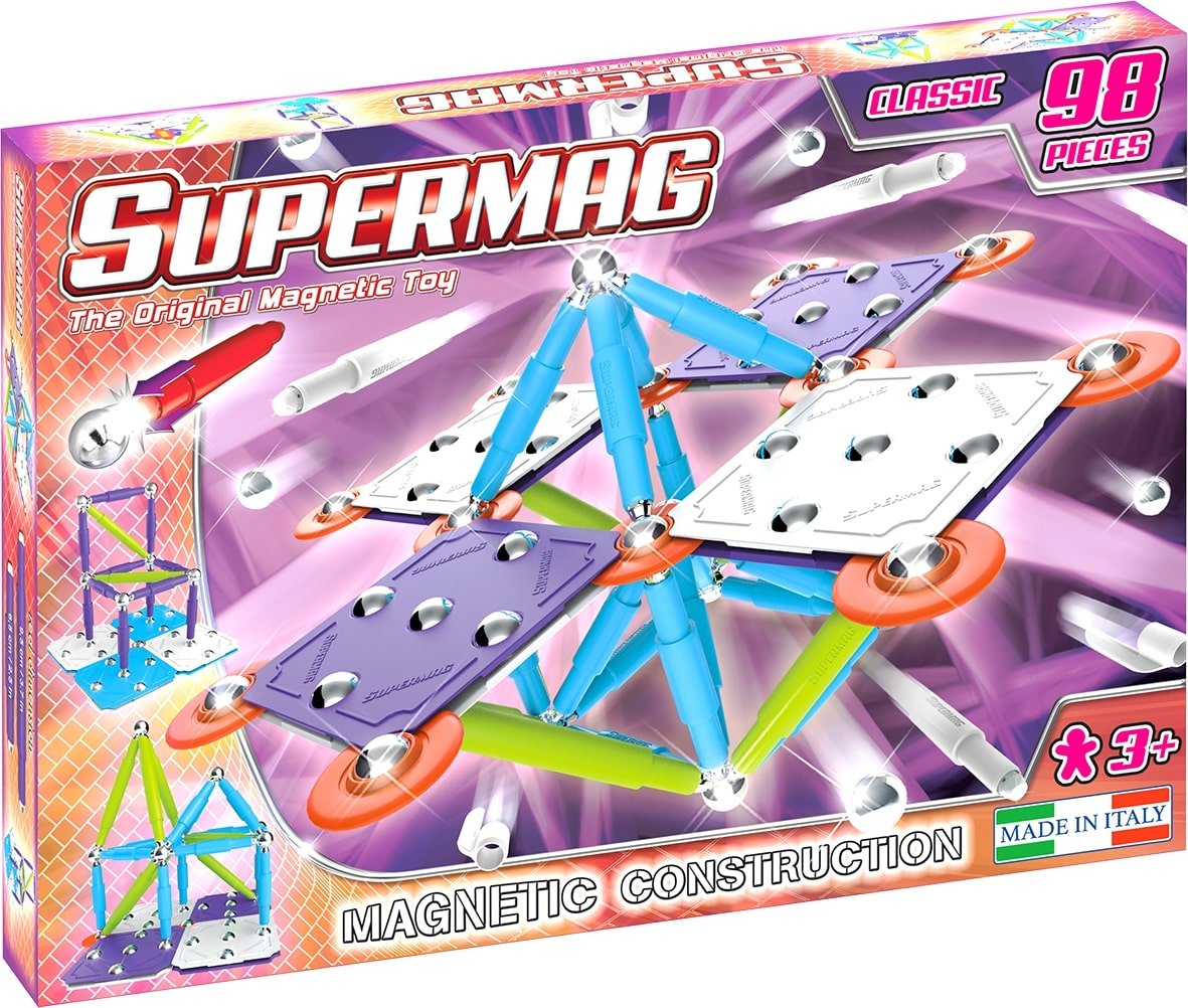 Plastwood, klocki magnetyczne Supermag Classic Trendy