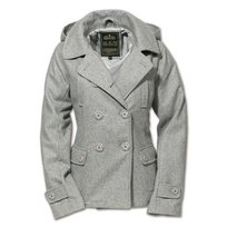 płaszcz marynarski damski LADIES PEA COAT - GRAU -XL Inna marka