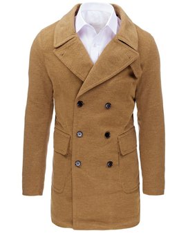 Płaszcz męski zimowy kamelowy Dstreet CX0362-L - Inna marka