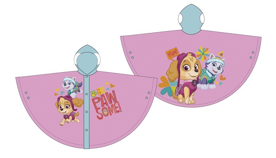 Poncho Paw Patrol Serviette de plage ou de piscine Casquette de patrouille pour filles | Pack de casquette et poncho Paw Patrol Skye | Casquette réglable et poncho de patrouille avec capuche (rose