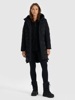 Płaszcz puchowy damski z naturalnym wypełnieniem 4F 4FRAW25TDJAF0812-20S Czarny XXL 4F