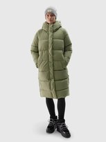 Płaszcz Zimowy Puchowy Parka Damska 4F 4Fwaw24Tdjaf476-43S Zielony 4F