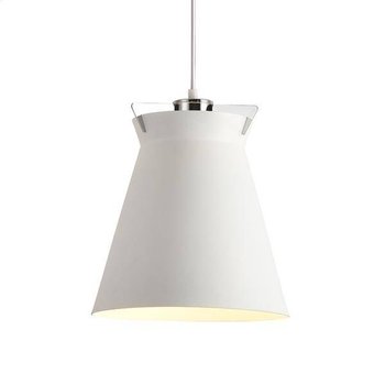 Platinet Pendant Lamp Nike P161028 E27 Metal White 26X28 [44019] - PLATINET