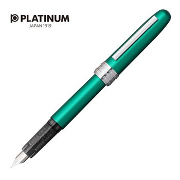 Platinum, Pióro wieczne Plaisir Teal Green, M, Zielony matowy - PLATINUM