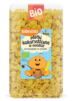 PŁATKI KUKURYDZIANE W MIODZIE BIO 300 g - BIOMINKI - Biominki