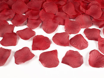 Płatki róż w woreczku, czerwony, 500 sztuk