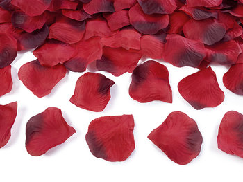 Płatki róż w woreczku, czerwony, 500 sztuk