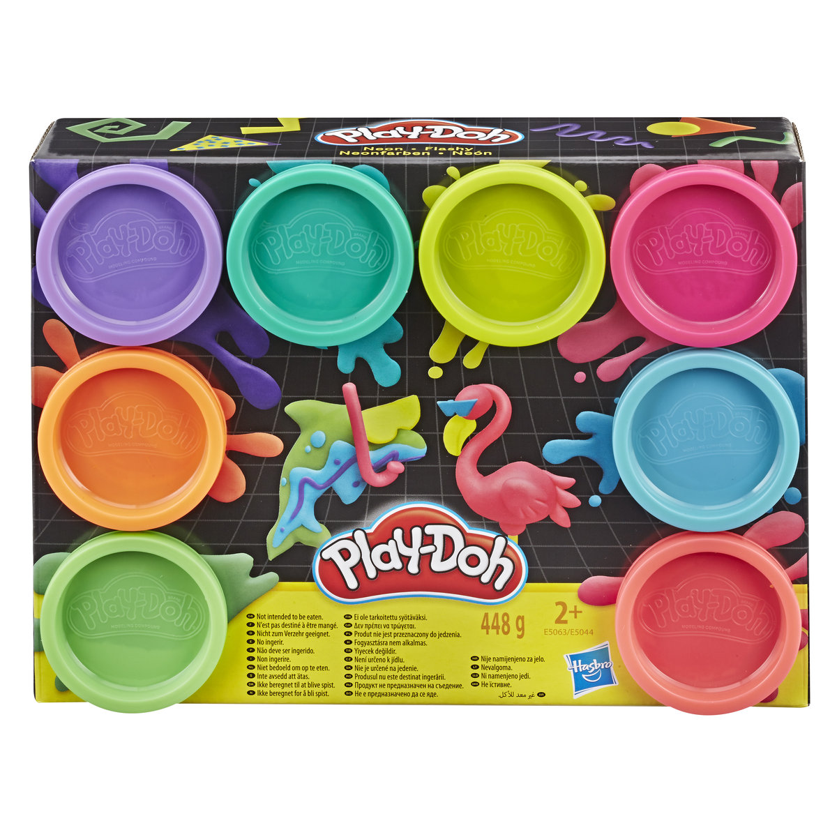 Zdjęcia - Kreatywność i rękodzieło Hasbro Play-Doh, ciastolina Neon 8-pak, E5044/E5063 