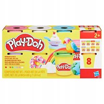 PLAY-DOH TUBA 8-PAK V2 tęczowe kolory