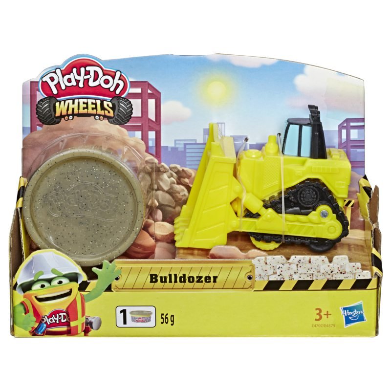 Фото - Творчість і рукоділля Hasbro Play-Doh Wheels, ciastolina Buldożer, E4707 