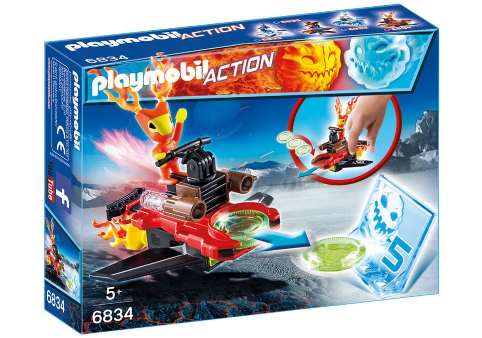 Playmobil Action, figurki Sparky z wyrzutnią dysków, 6834
