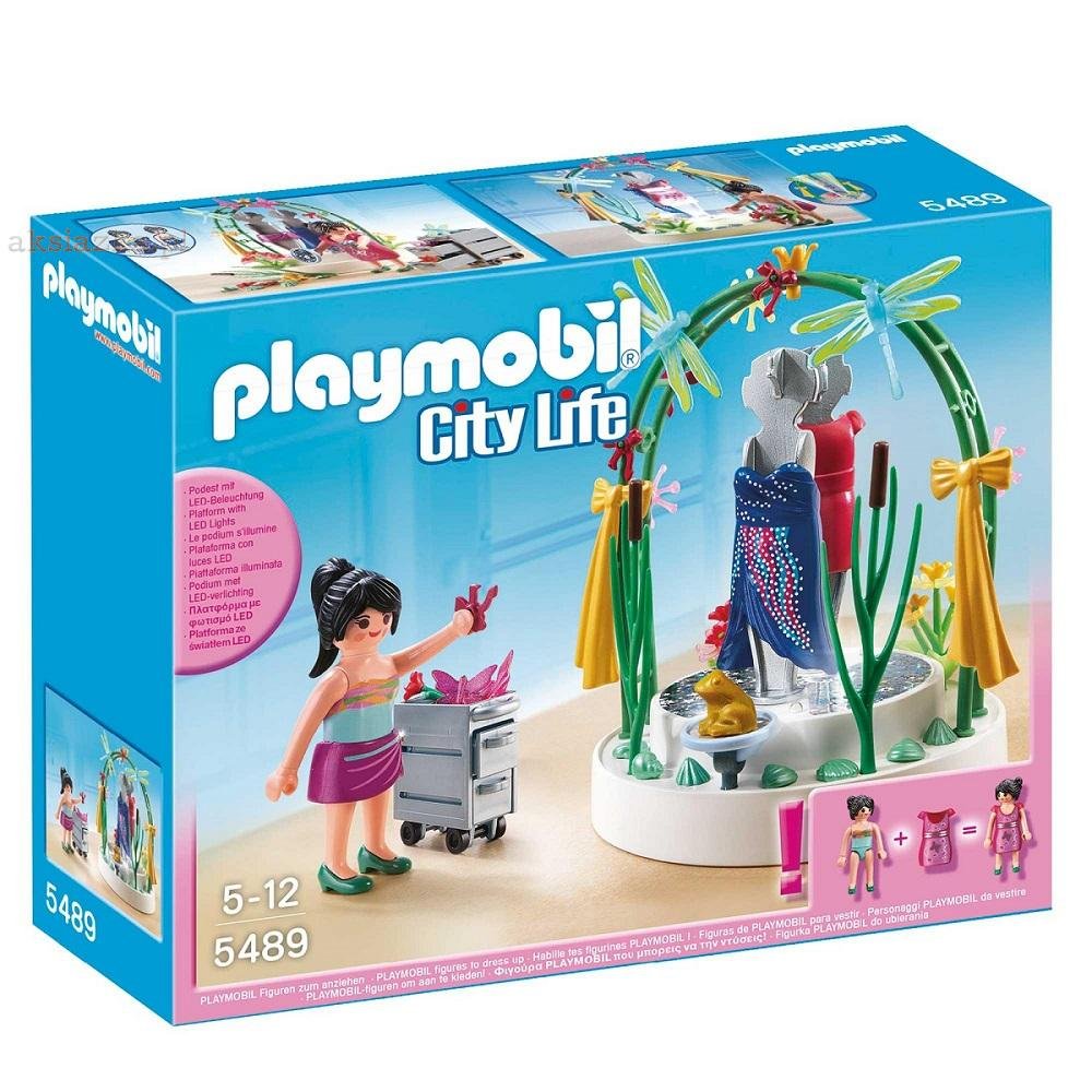 Playmobil City Life, klocki Dekoratorka z podestem oświetlonym LED, 5489