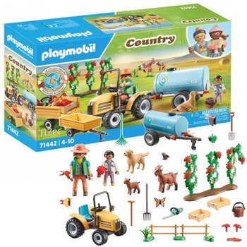 Playmobil Country 71442 Traktor Z Przyczepą I Zbiornikiem Na Wodę - Playmobil