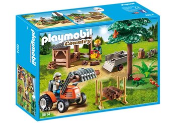 Playmobil Country, klocki Drwal z traktorem, 6814 - Playmobil