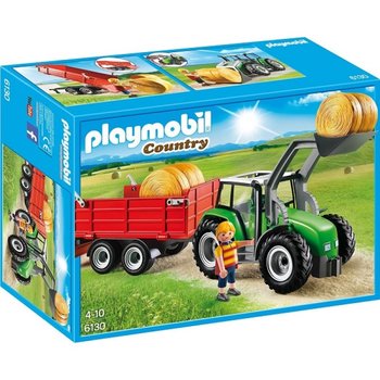 Playmobil Country, klocki Traktor z przyczepą, 6130 - Playmobil