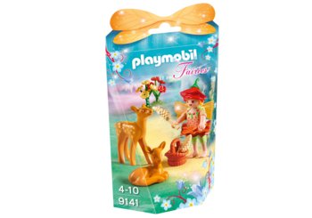 Playmobil Fairies, klocki Mała wróżka z sarenkami, 9141 - Playmobil