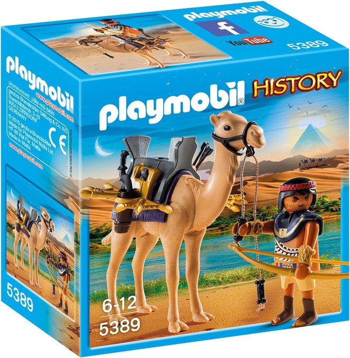 Playmobil History, klocki Egipski wojownik z wielbłądem, 5389