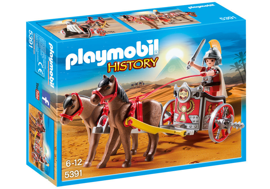 Playmobil History, klocki Rzymski rydwan, 5391