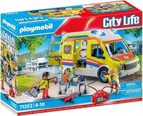 PLAYMOBIL, Karetka pogotowia ze światłem i dźwiękiem, 71202