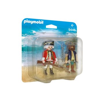 Playmobil, klocki Duo Pack Pirat i żołnierz, 9446 - Playmobil