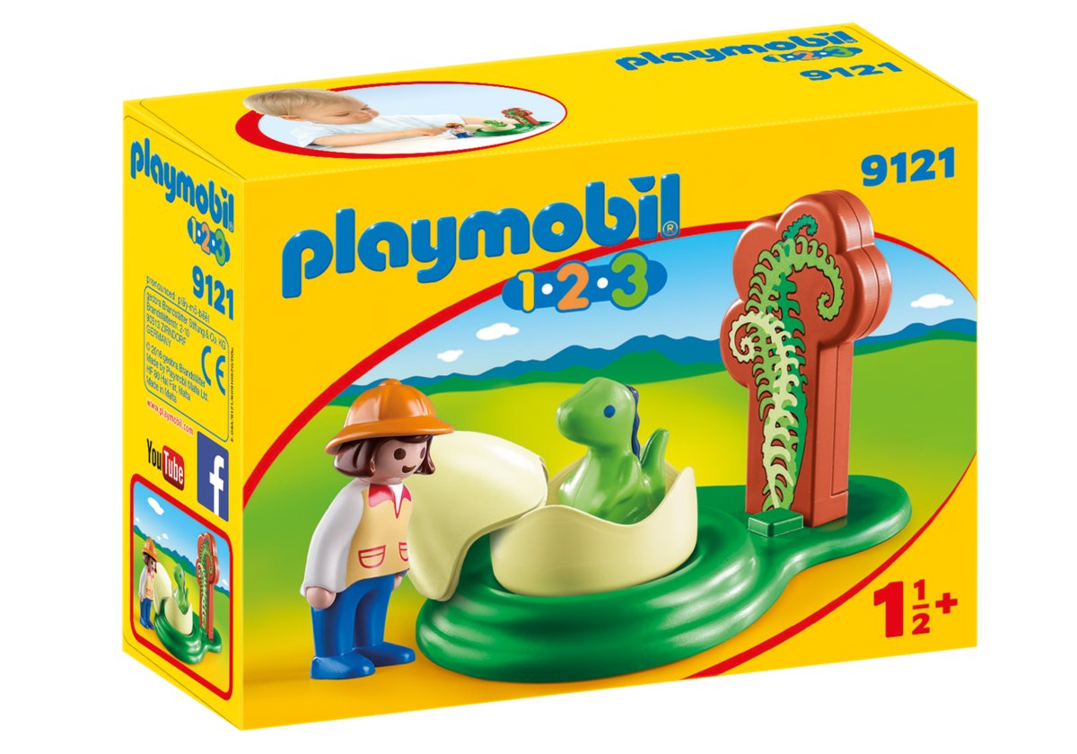 Playmobil, klocki Mały dinozaur w jajku, 9121