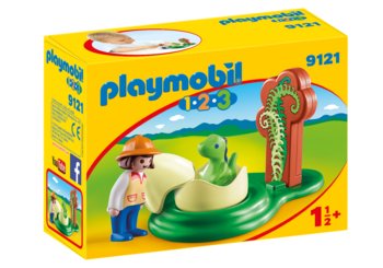 Playmobil, klocki Mały dinozaur w jajku, 9121 - Playmobil