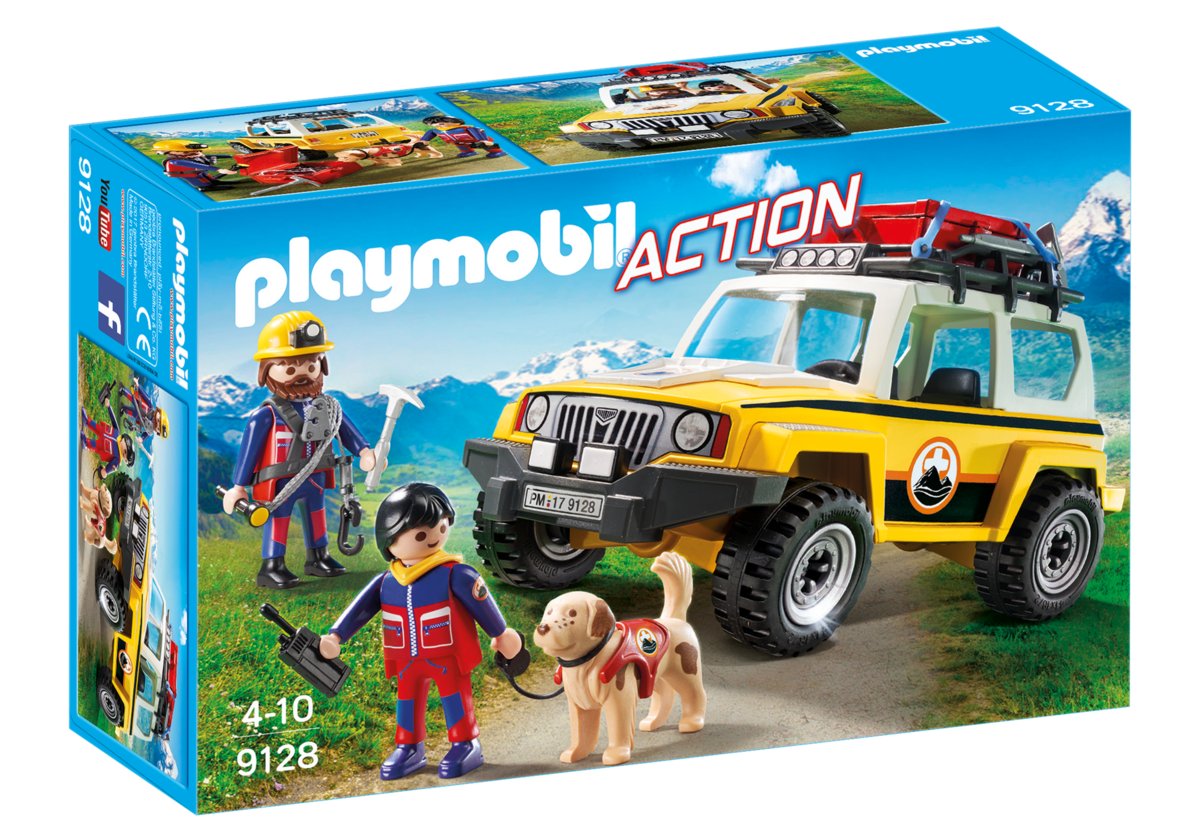 Playmobil, klocki Pojazd ratownictwa górskiego, 9128