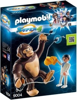 Playmobil, klocki Super 4 Olbrzymi Goryl z Gonkiem, 9004 - Playmobil