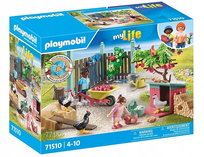 PLAYMOBIL,Mała kurza ferma w ogródku Tiny House,71510