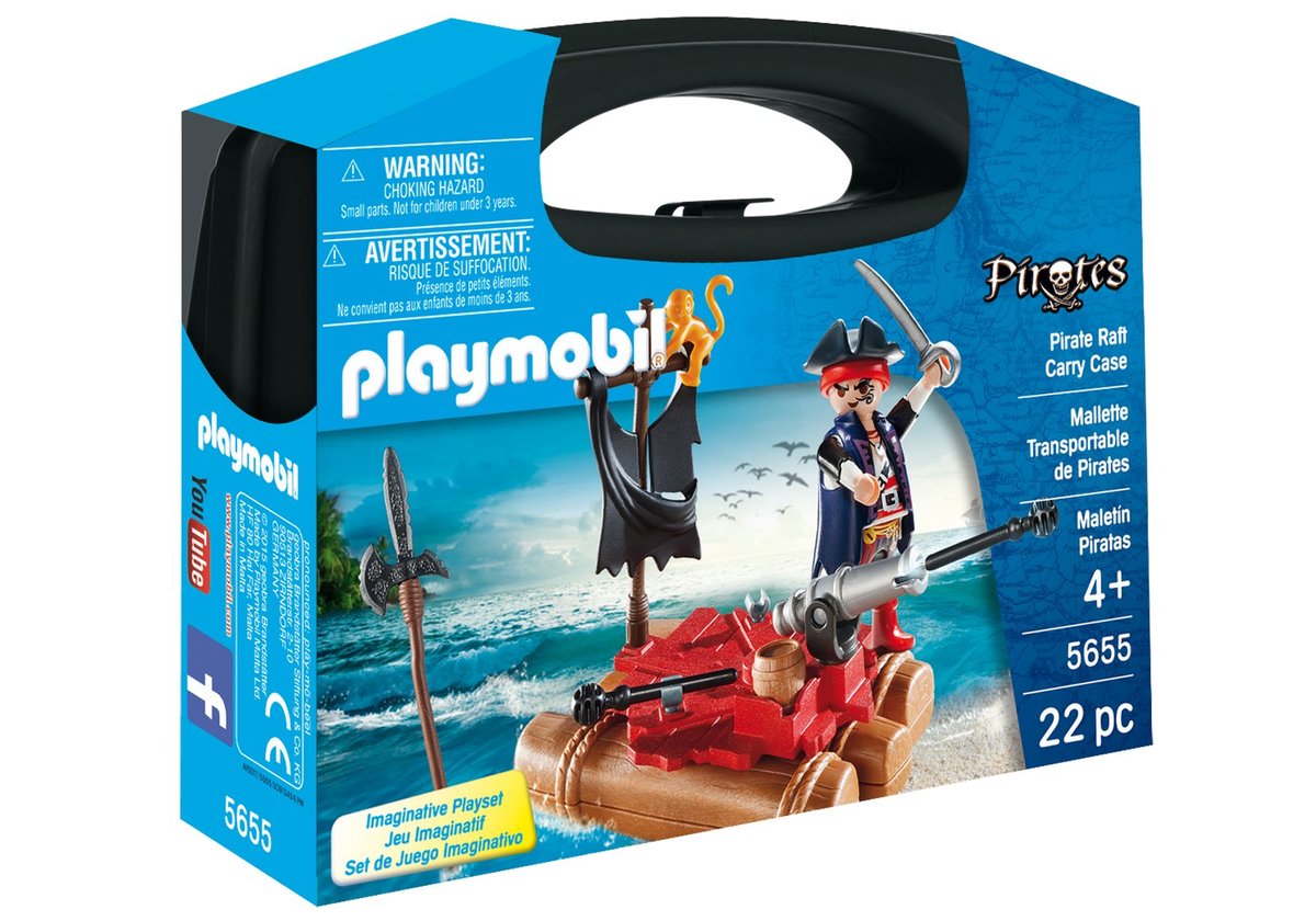 Playmobil Pirates, klocki Tratwa piracka, 5655