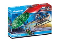 PLAYMOBIL, Policyjny śmigłowiec: Ucieczka ze spadochronem, 70569
