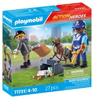 Playmobil, Poszukiwania śladów z psem tropiącym 71731, klocki
