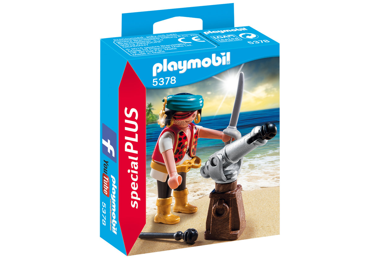 Playmobil Special Plus, klocki Pirat z armatą, 5378