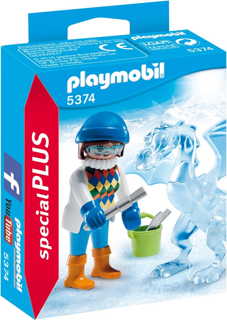 Playmobil Special Plus, klocki Rzeźbiarka z lodową rzeźbą, 5374